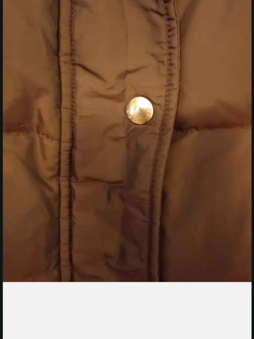 Michael Kors Black Quilted Puffer Coat with High Collar